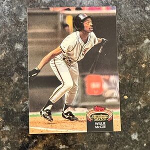 Topps Stadium Club Card with Black and White Uniform mint condition